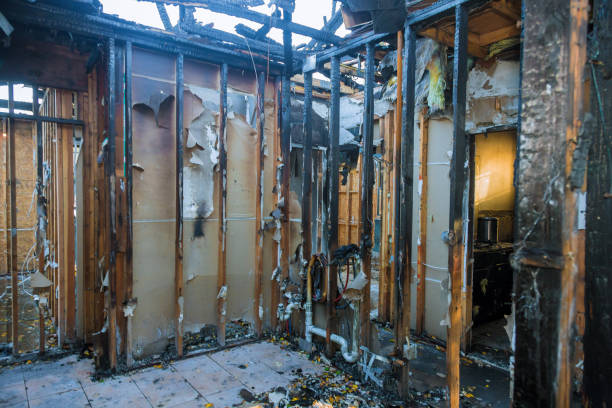 Professional Fire Damage Restoration technician working in Brigantine, NJ